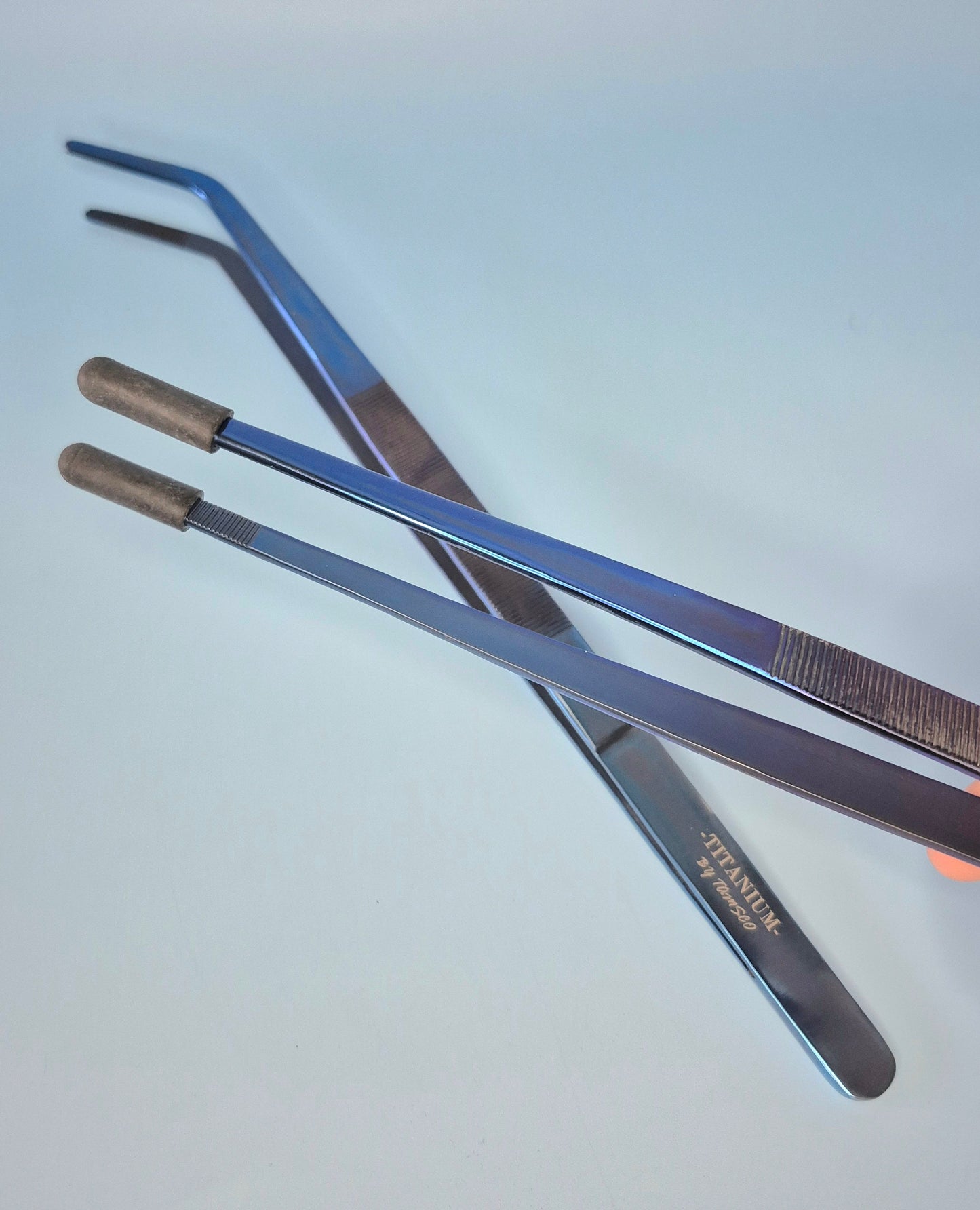 Titanium Aquarium Tongs 15" Set (2)