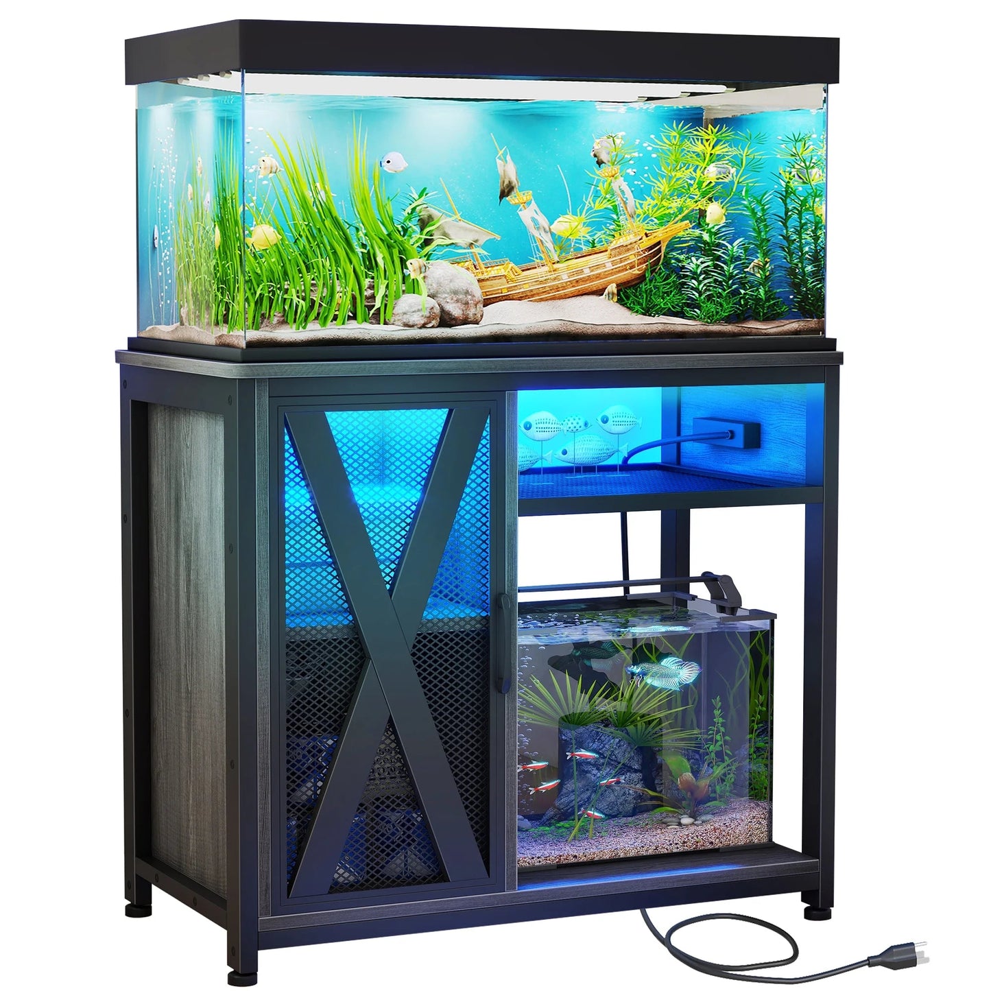 40-50 gallons Fish Tank Stand with Power Outlets