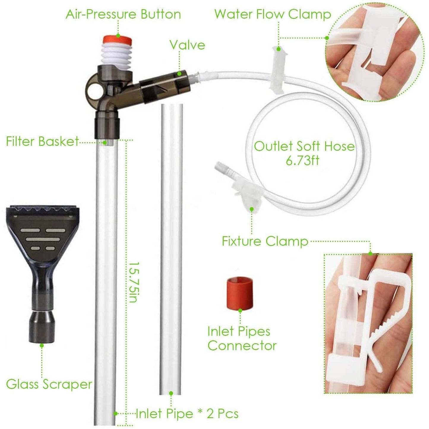 Fish Tank Gravel Cleaner Kit